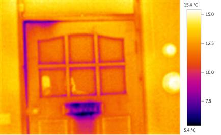 Thermal Imaging: Draughty door