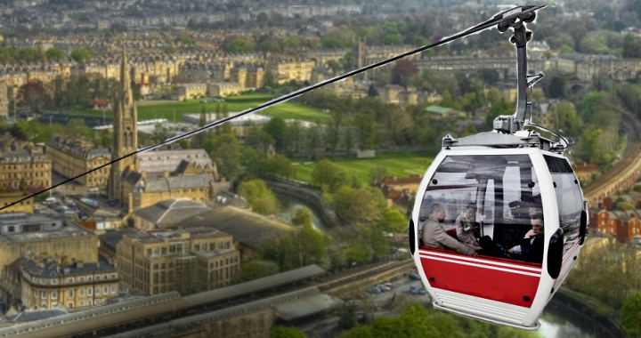 Cable car in Bath