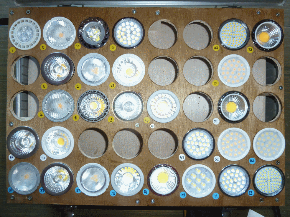 LED lighting top tray 28 x GU10s
