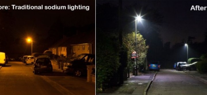LED versus Sodium Street Lighting