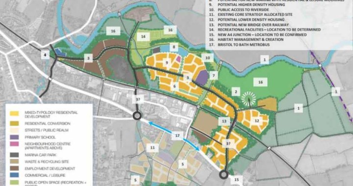 Keynsham 1500 home zero carbon development in Bath Local Plan Nov 2017