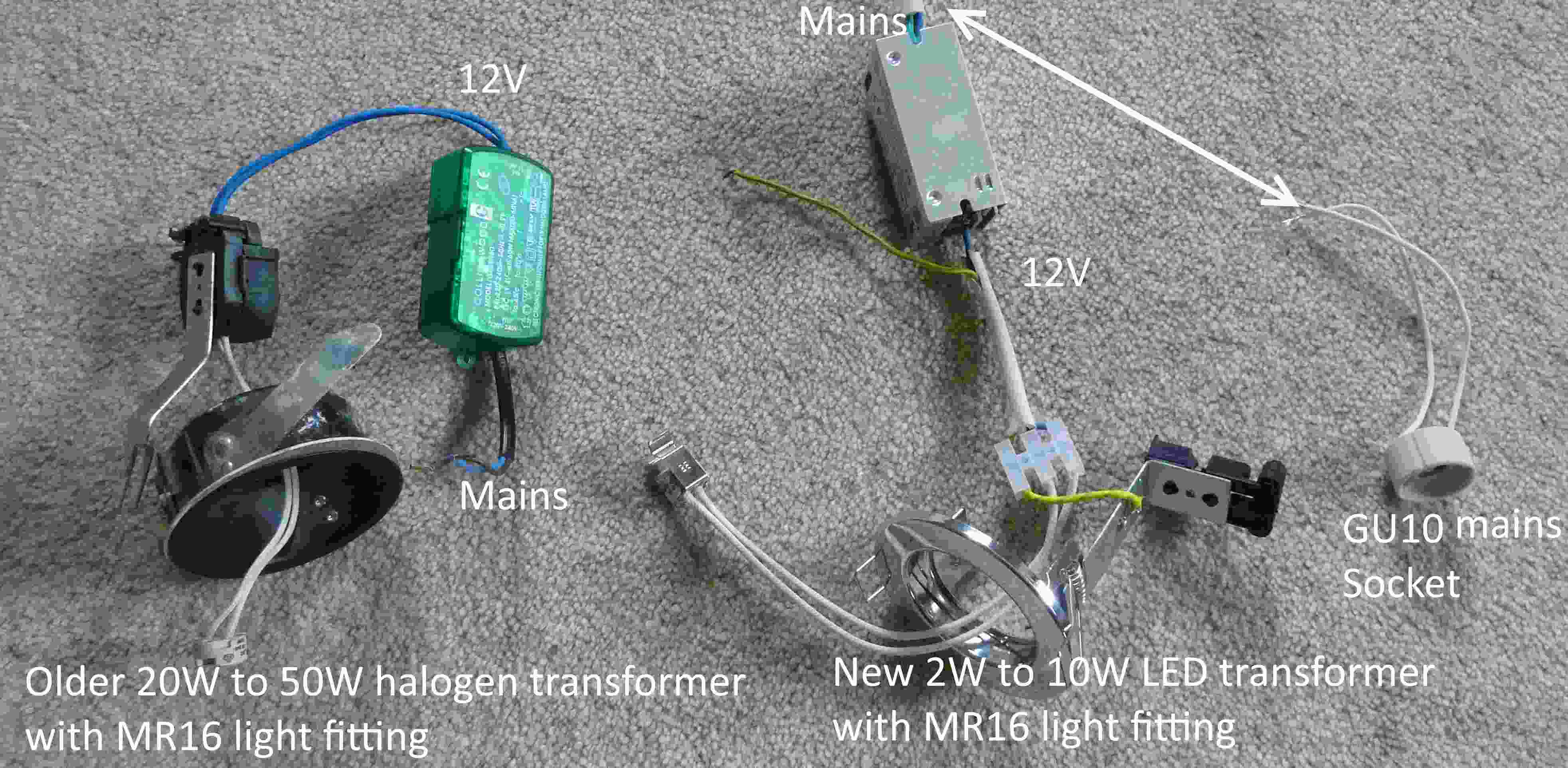 LED MR17 transformers