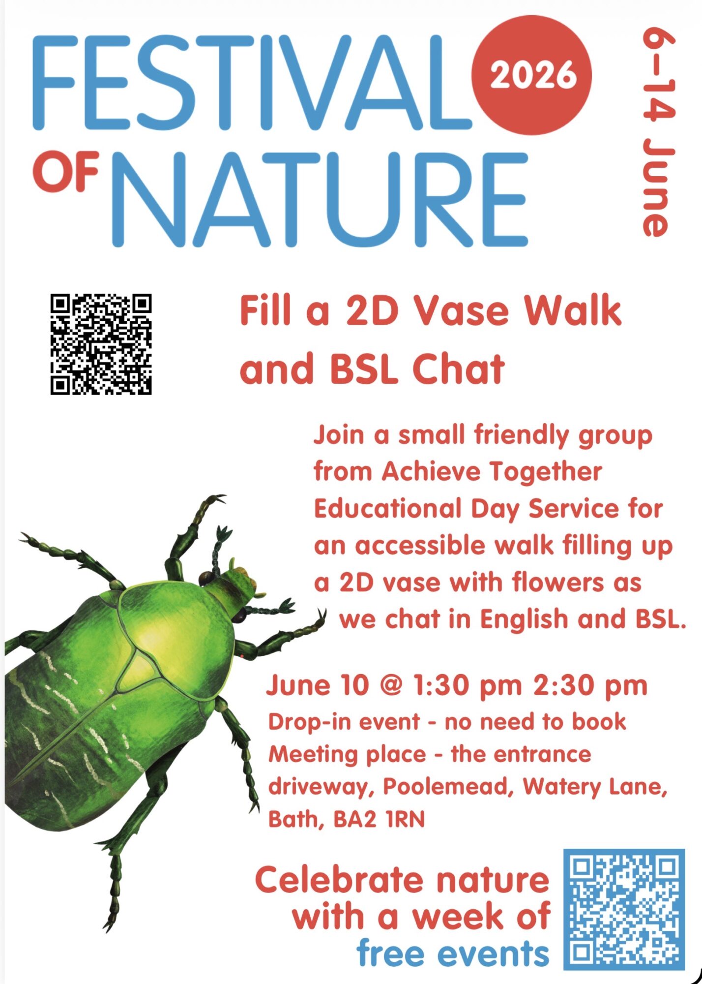 Fill a 2D Flower Vase Walk with BSL Chat