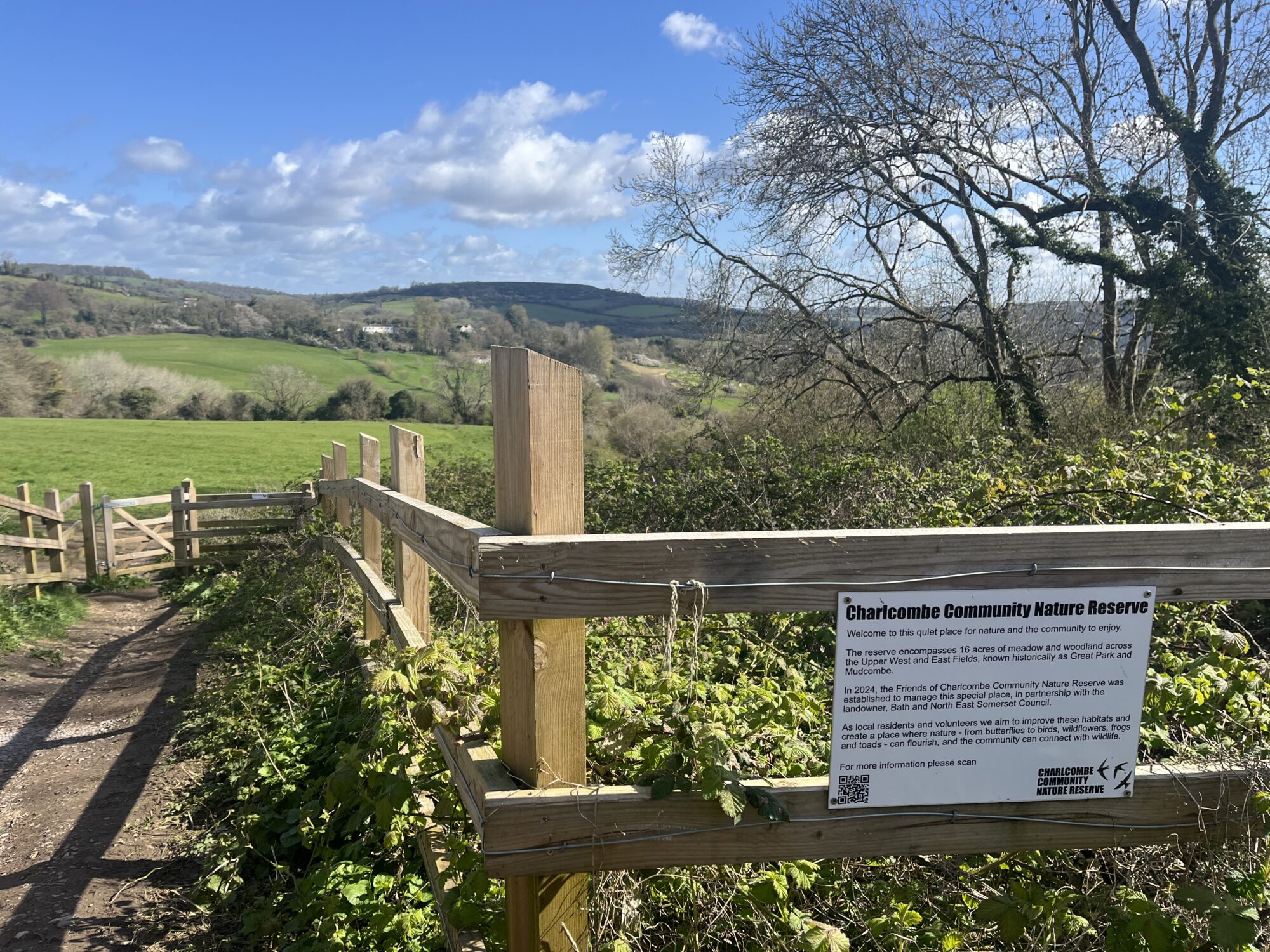 View of Charlcombe Community Nature Reserve